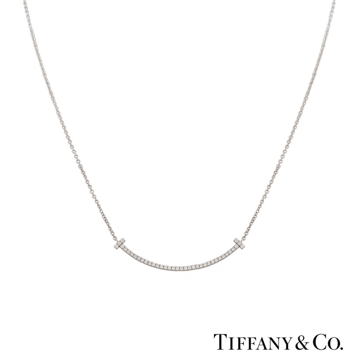 Pre-Owned Tiffany & Co. Diamond Tiffany T Smile Pendant | STORE 5a Luxury  Preowned Goods